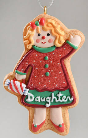 2007 Hallmark Christmas Ornaments Gingerbread Daughter - Boxed