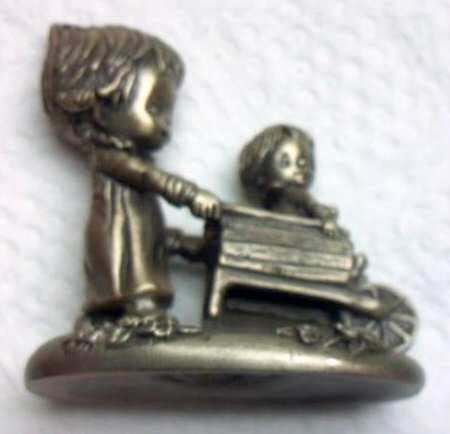 Little Gallery Pewter Figurines Betsey's Sunshine Day - With Box