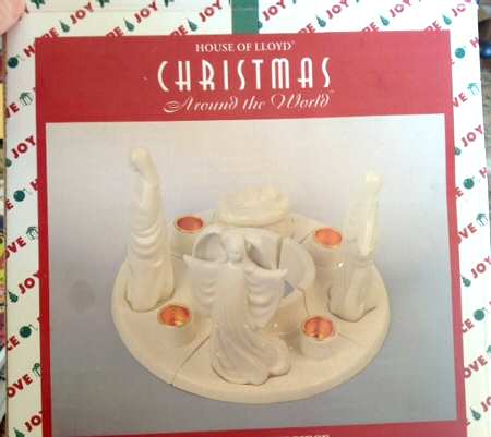 Christmas Around the World Advent Wreath-Set Of 4 - Boxed