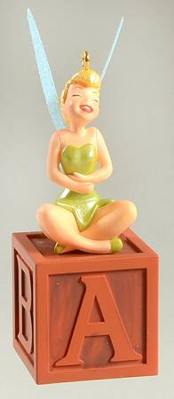 Peter Pan Tinker Bell On Abc Block - Boxed