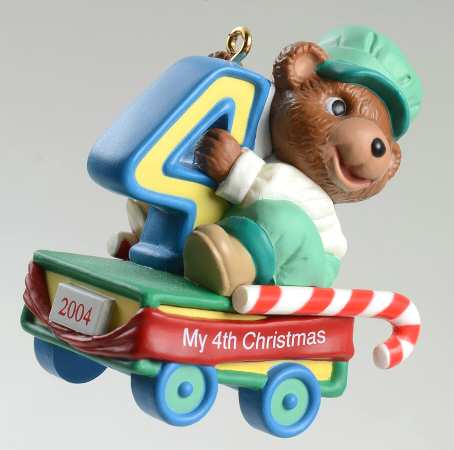 Child's Age Collection 2004-Childs 4th Christmas-Bear - No Box