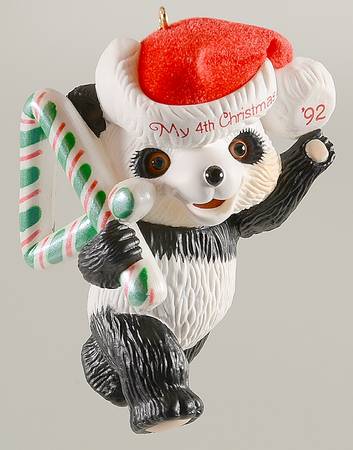 Child's Age Collection 1992-Childs 4th Christmas-Bear - Boxed