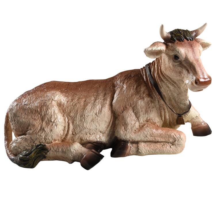 Magnificent Holy Night Adoring Cow - No Box