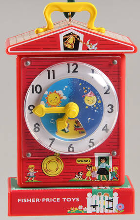 Fisher-Price Toys Music Box Teaching Clock-2011 - Boxed