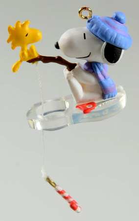 Winter Fun with Snoopy-Miniature 2006 - Ice Fishing #9 - Boxed