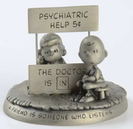 Peanuts Pewter Figurines Being There - Boxed