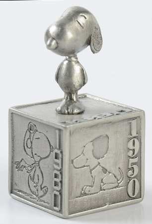 Peanuts Pewter Figurines Five Decades Of Snoopy - With Box