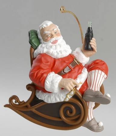 Coca-Cola Taking A Break-Santa With Bottle Of Cola - Boxed