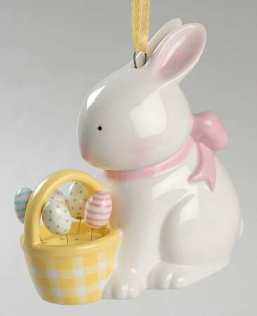 2004 Hallmark Easter Ornaments Bunny's Dancing Eggs - Boxed