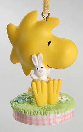 Peanuts Easter Ornaments A Little Bunny Hug-Woodstock - Boxed