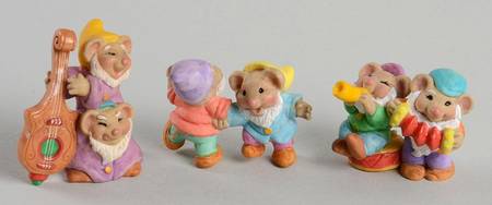 Merry Miniatures 1997 Six Merry Dwarfs-Set Of 3 - Boxed