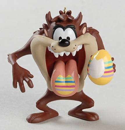 Looney Tunes Easter Ornaments Taz Paint Egg - Boxed