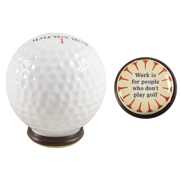Bonbonnieres Box Golf Ball-Work Is For People Who Don't P - No Box