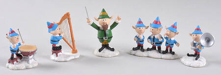 Rudolph's Christmas Town Accessories Santa's Singers & Band Set - No Box