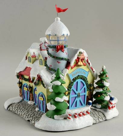 Rudolph's Christmas Town Watch Tower & Reindeer Barn - No Box