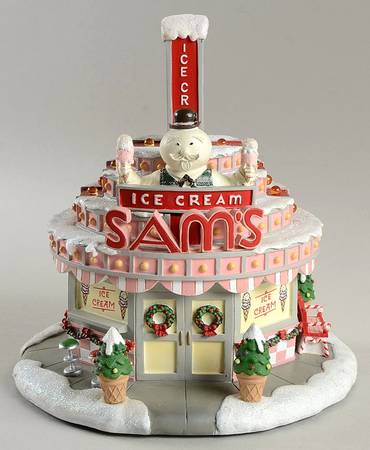 Rudolph's Christmas Town Sams Ice Cream Shop - No Box