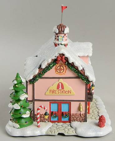 Rudolph's Christmas Town Christmas Town Fire Station - No Box