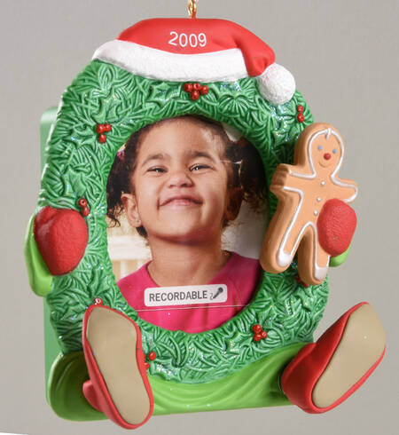 2009 Hallmark Christmas Ornaments Little Cookie Tester-Photo/Recordable - Boxed