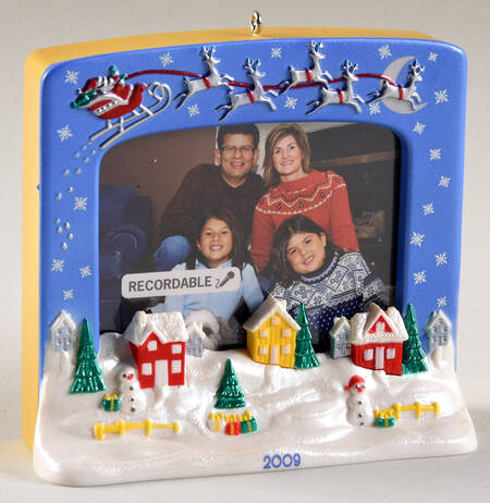 2009 Hallmark Christmas Ornaments Christmas Village-Photo/Recordable - Boxed