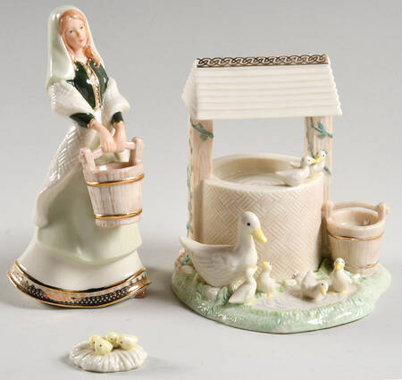 Irish Nativity Fetching His Water & Well Of Life - No Box