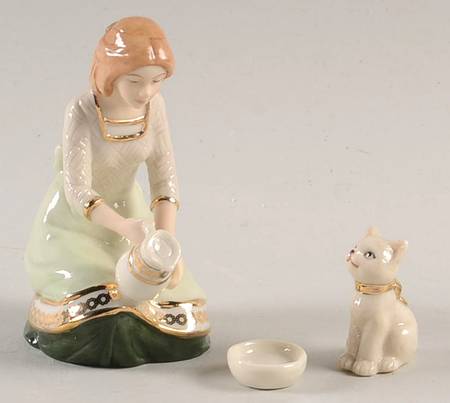 Irish Nativity All God's Creatures-With Cat & Bowl - No Box