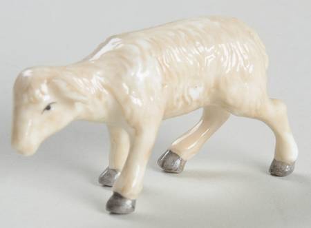 Irish Nativity Lamb Grazing Beige - No Box