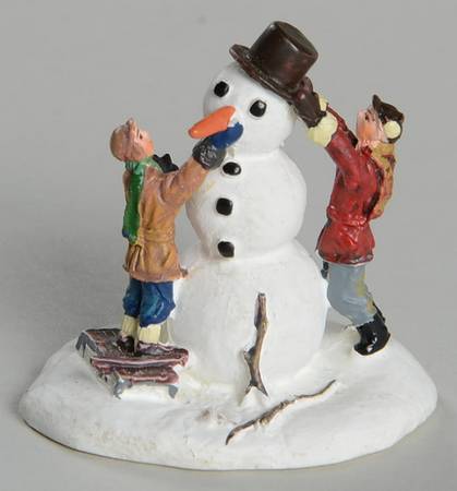 Rockwell's Christmas Village Making The Snowman - No Box