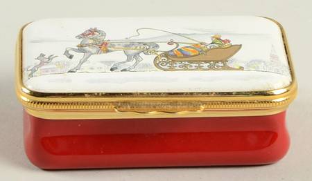 Tiffany & Co Boxes Victorian Couple In Horse Sleigh - Boxed