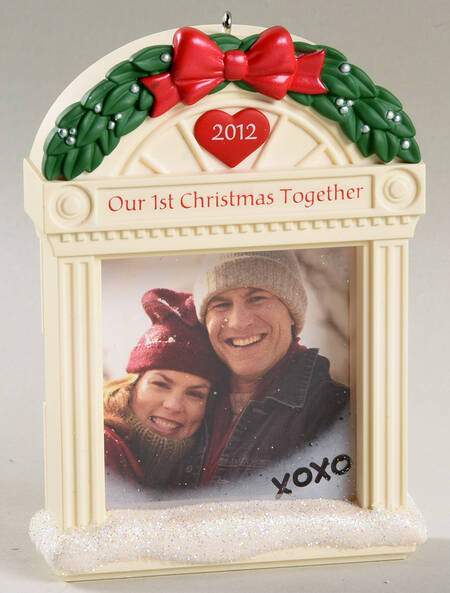 2012 Hallmark Christmas Ornaments 1st Christmas Together-Photo Holder - Boxed