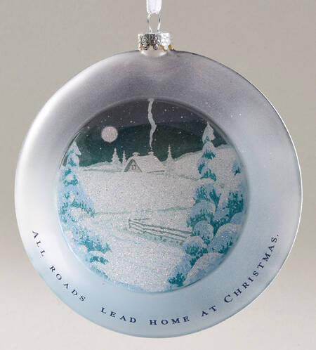 2012 Hallmark Christmas Ornaments The Road Home-Glass - Boxed