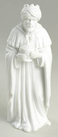 Homco Nativity-White Wise Man With Urn - No Box
