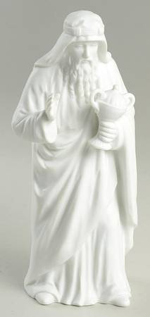 Homco Nativity-White Wise Man Standing - No Box