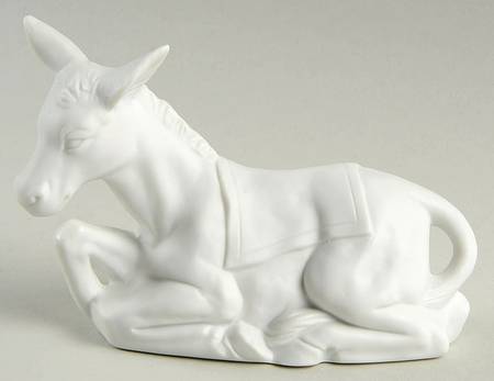 Homco Nativity-White Donkey - No Box