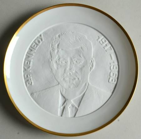 J F Kennedy Commemorative Plate John F Kennedy Memorial Plate - No Box