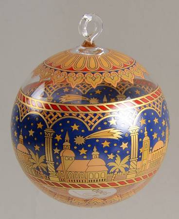 Christmas 2000 Crystal Ball By Rudolf Pastor - No Box