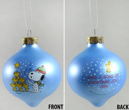 Peanuts Ball Ornaments 1985-Sing A Song Of Christmas Joy - Boxed