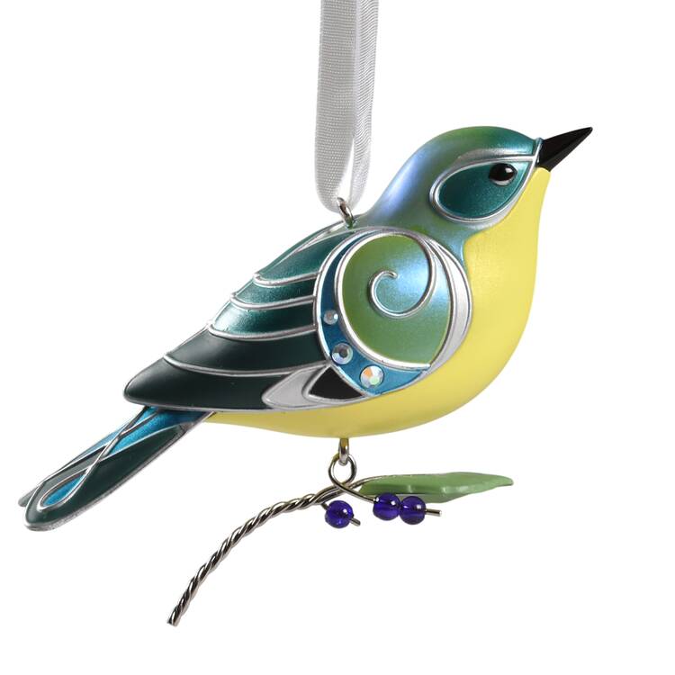 Beauty of Birds Lady Black Throated Blue Warbler - Boxed