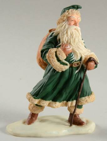 Heirloom Santa Collection Christmas Greetings-Santa With - Boxed