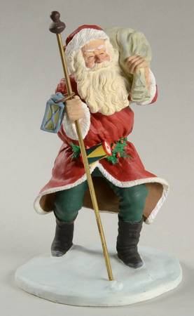 Heirloom Santa Collection A Joyous Christmas-Santa With Staff - Boxed