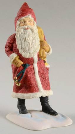 Heirloom Santa Collection A Happy Chrstmas-Santa Wearing Hood - Boxed