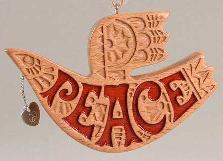 2014 Hallmark Christmas Ornaments On Wings Of Peace-Metal/Wood - Boxed