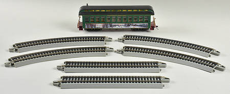 Christmas Express Village Christmas Observation Car W/ Tra - No Box