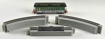 Christmas Express Victorian Christmas Coach Car W/ Tracks - No Box