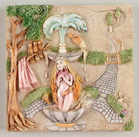 Byron's Secret Garden-Picturesque Fountain Blue - Boxed