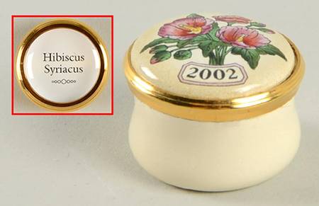 Annual Year Mini Box 2002-Hibiscus Flower - No Box Nb2002