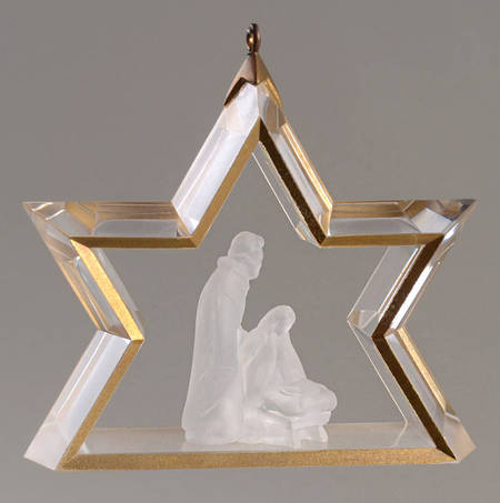 Miniature Creche 1988-#4-Holy Family-Acrylic - Boxed