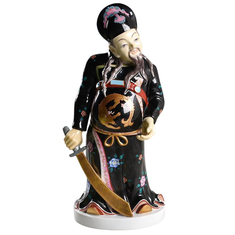 Asian Mandarin With Sword-Natural Black - No Box