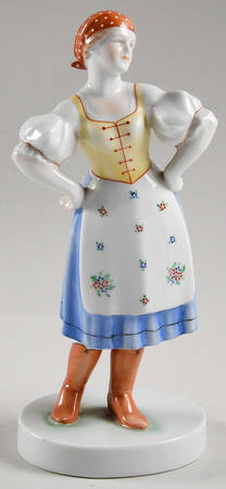 Traditional Hungarian People Peasant Girl - No Box