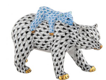 Bears Bear And Baby- Black/Blue - No Box