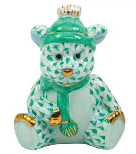 Childrens's Gifts & Toys Winter Bear-Green - No Box